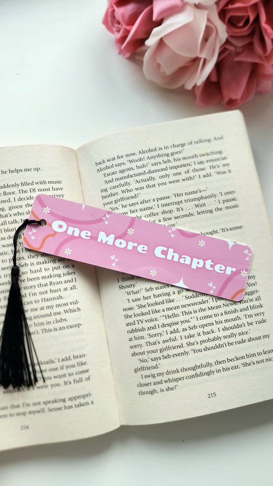 One More Chapter - Aluminium Double Sided Bookmark