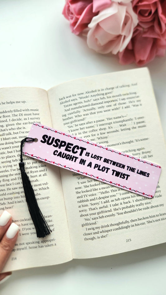 Suspect - Aluminium Double Sided Bookmark