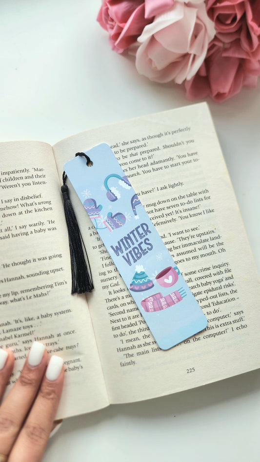 Winter Vibes - Aluminium Double Sided Bookmark