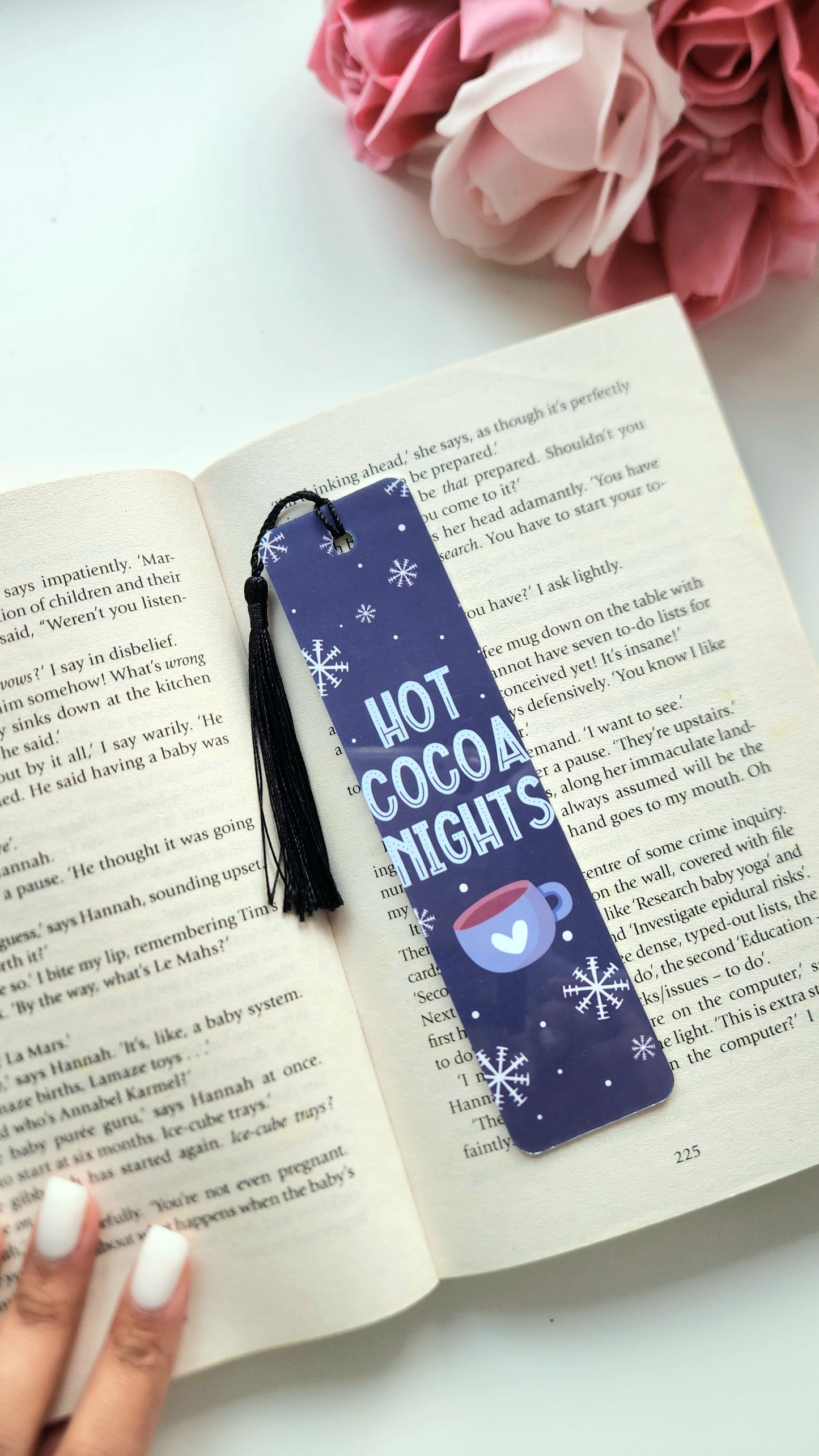 Hot Cocoa - Aluminium Double Sided Bookmark