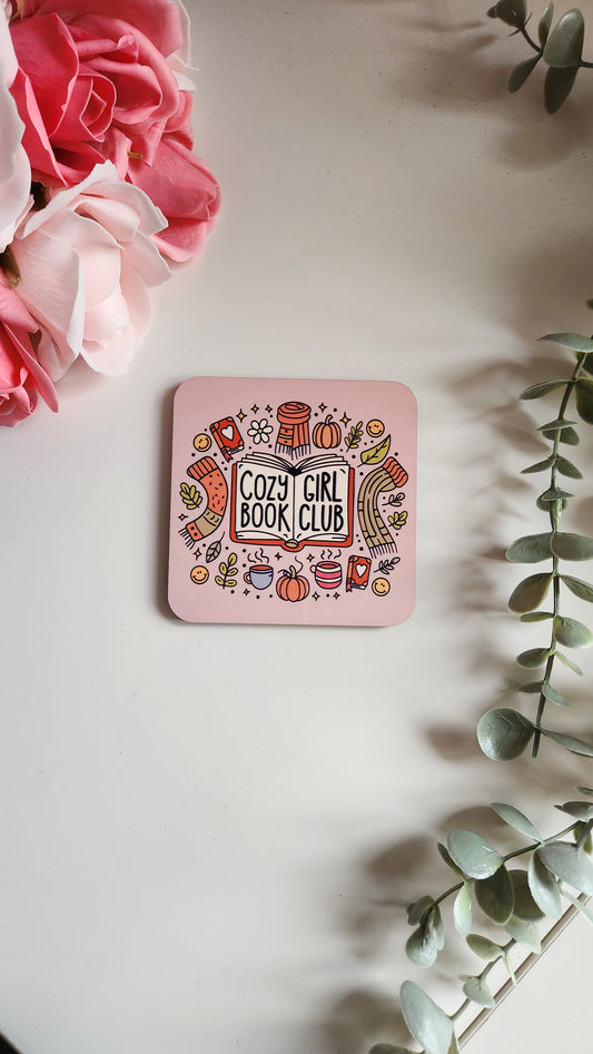 Cozy Girl - Square Coaster