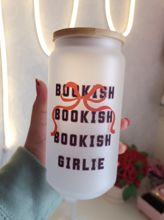 Bookish Girl Frosted Iced Coffee Cup