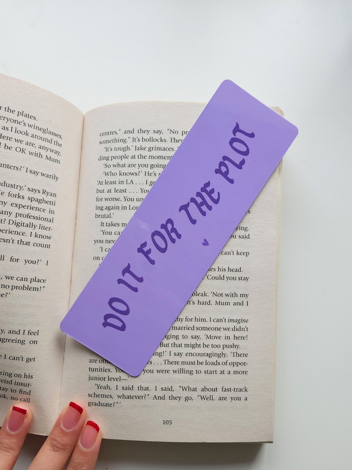 Do it for the plot double sided bookmark