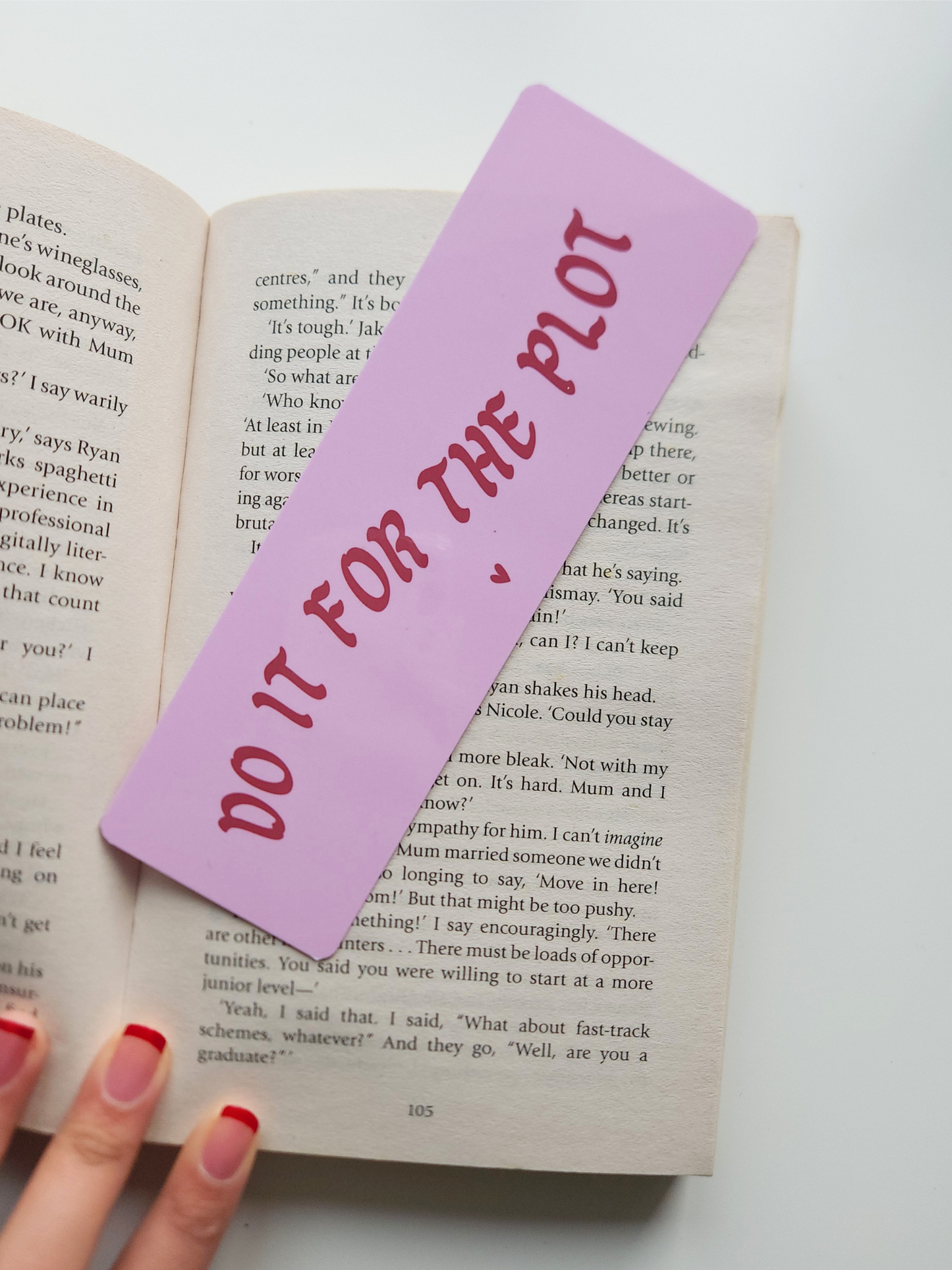 Do it for the plot double sided bookmark